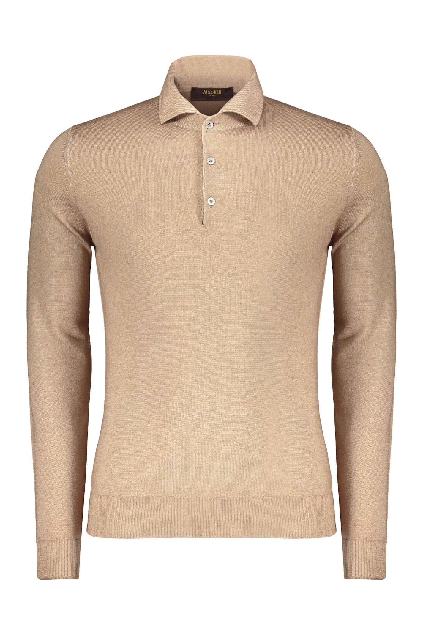 MOORER Elegant Beige Sweater, Comfort And Style Guaranteed