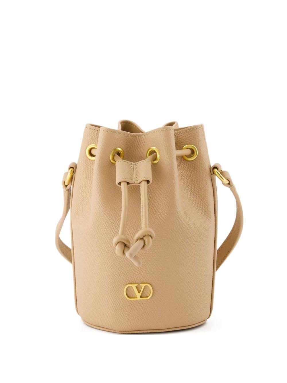 Valentino Garavani Vlogo Signature Mini Leather Bucket Bag