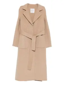 Ermanno Firenze Belted Long Coat