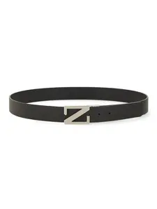 Zegna Reversible Belt With Monogram z Buckle