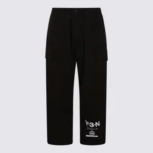 Y-3 Black Cotton Pants