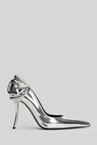 Diesel Ten & half Pumps in Silver Polyester