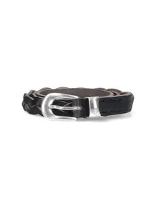 Our Legacy Woven and Black Leather Belt