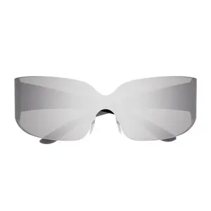 Balenciaga Eyewear Balenciaga Bb0421s Linea Extreme Silver Sunglasses
