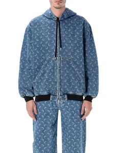 Marine Serre Denim Bomber Jacket