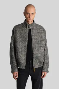 DARKPARK Lee Casual Jacket In Grey Wool