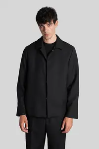 costumein Mike Shirt in Black Wool