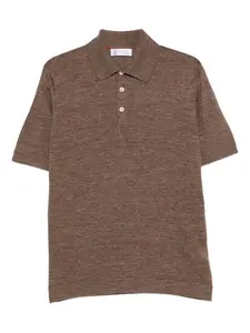 Brunello Cucinelli Linen And Cotton Blend Polo Shirt