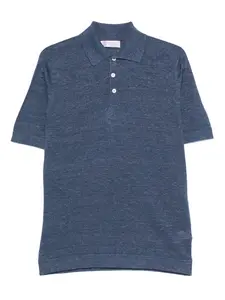 Brunello Cucinelli Linen And Cotton Blend Polo Shirt