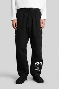 Y-3 Pants In Black Cotton