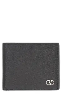 Valentino Garavani Vlogo Signature Leather Wallet