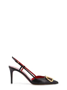 Valentino Garavani Vlogo Signature Leather Pumps