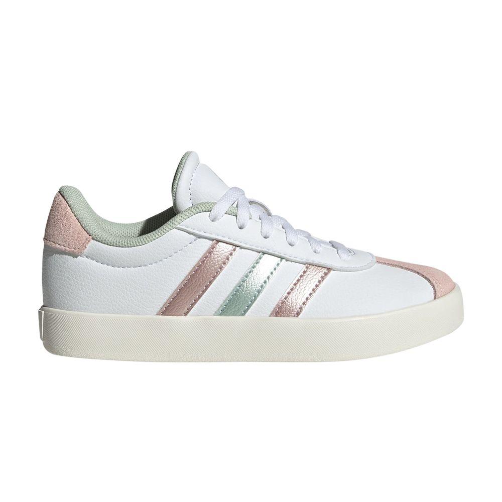 adidas VL Court 3.0 Cloud White Linen Green Sandy Pink