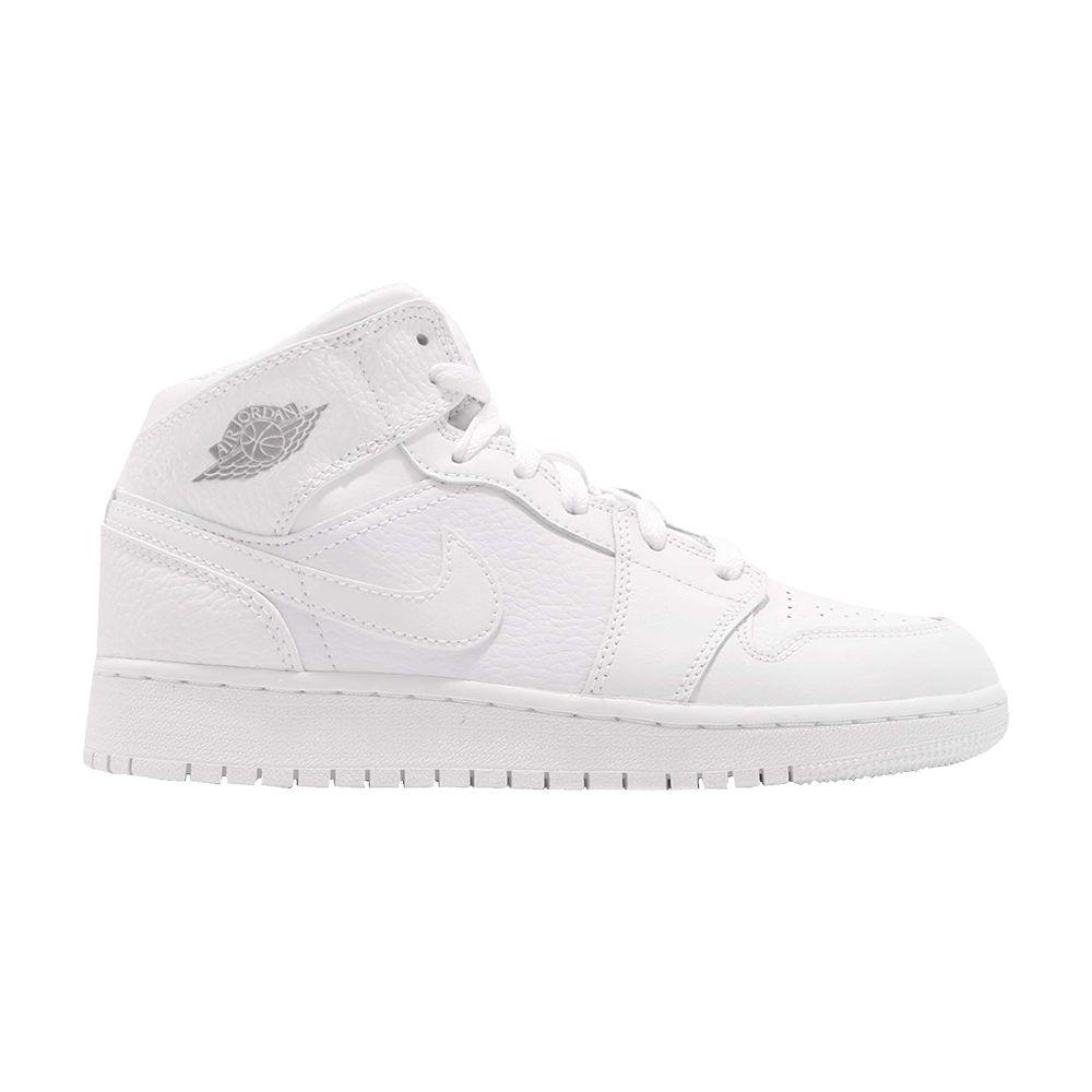 Air Jordan 1 Mid White Pure Platinum