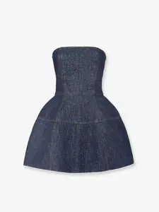 Fendi Padded Denim Mini Dress