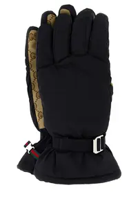 Gucci Black Stretch Nylon Gloves