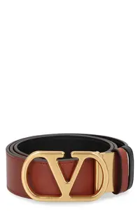 Valentino Garavani Reversible Belt Vlogo Signature In Leather