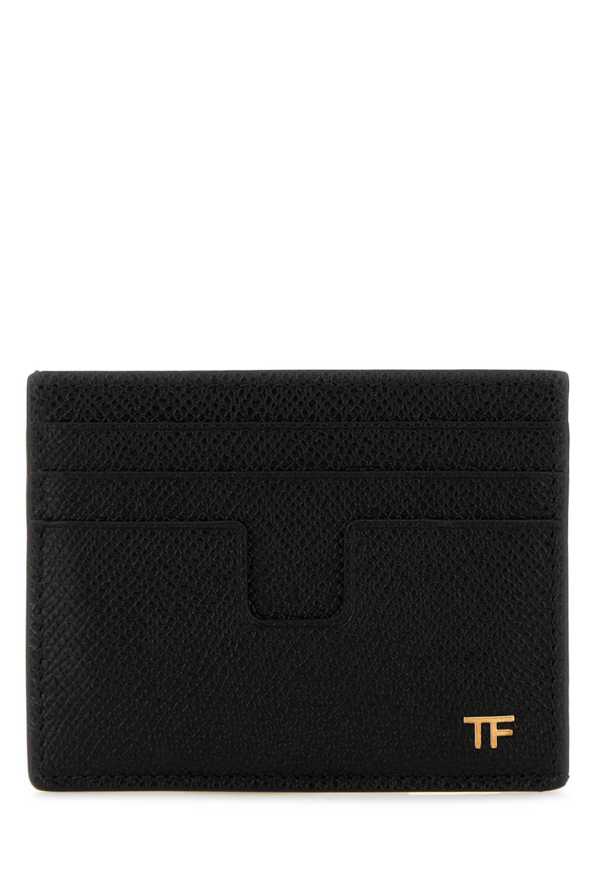Tom Ford Black Leather Card Holder