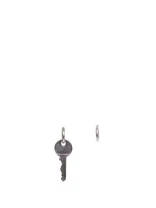 MM6 Palladium Key and Hoop Earrings