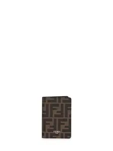 FENDI Brown FF Card Holder