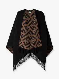 Fendi Cashmere and Wool Poncho
