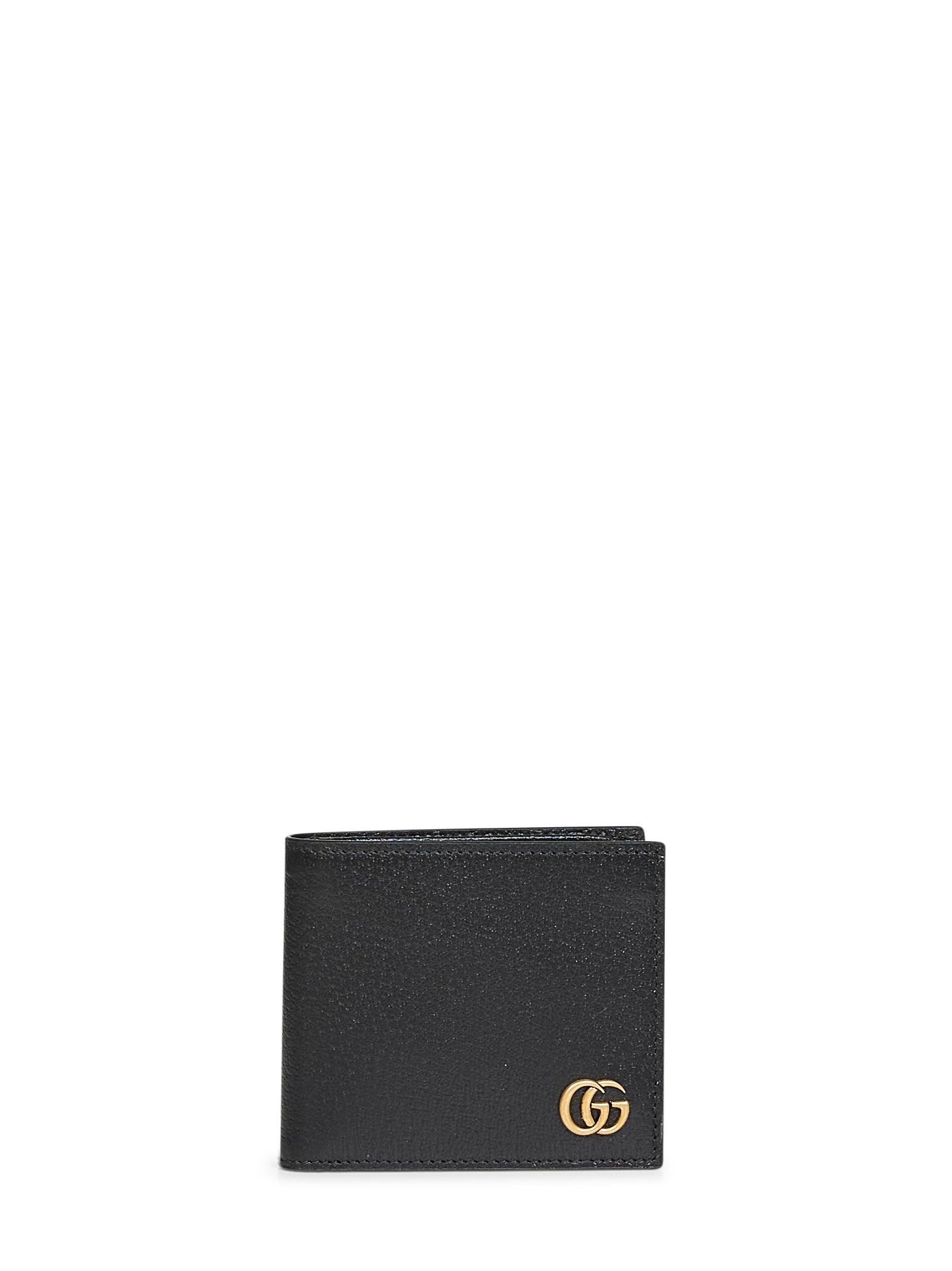GUCCI Black GG Marmont bi-fold card case wallet