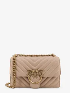PINKO Love One Mini quilted leather shoulder bag