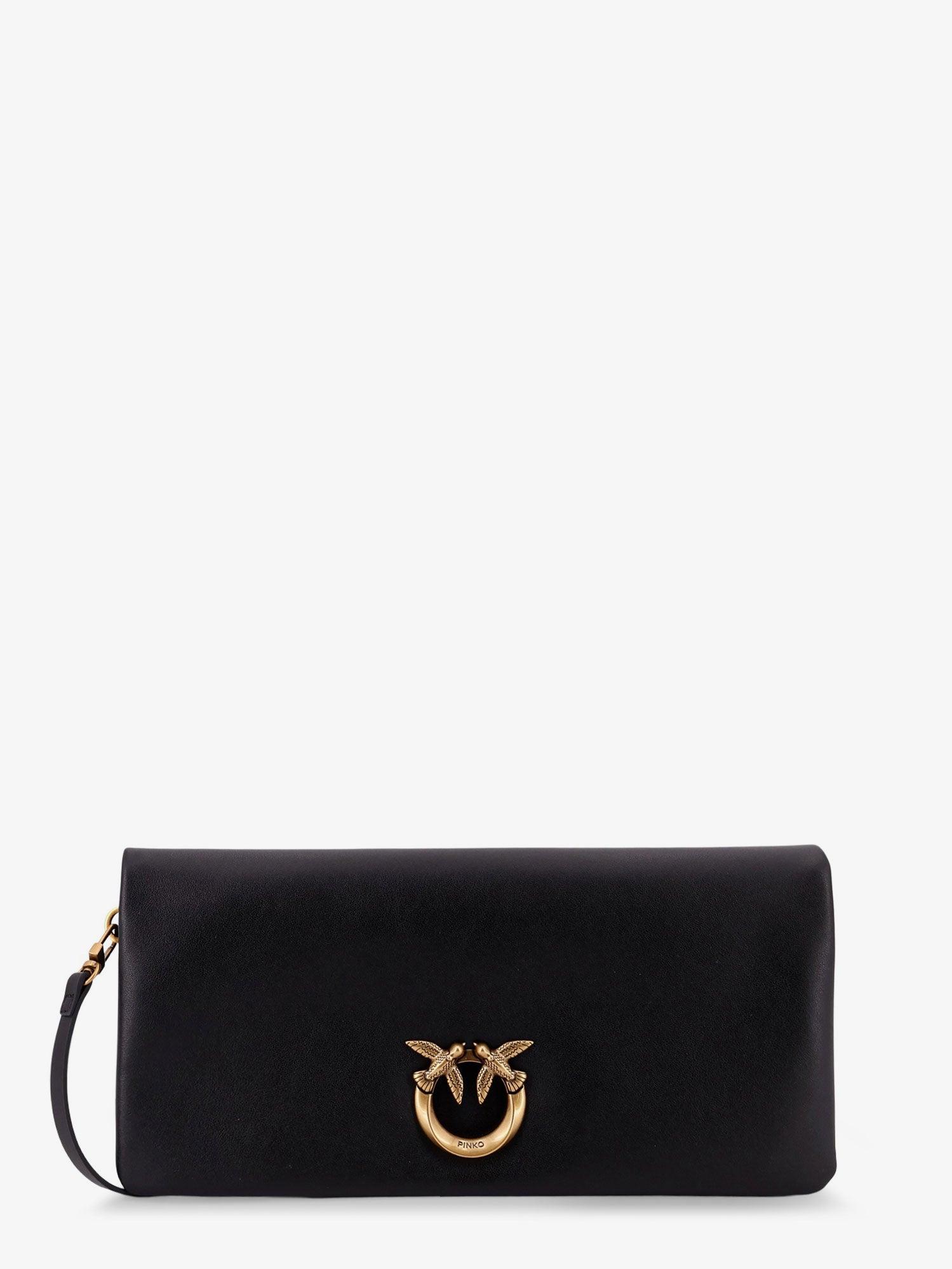 PINKO Click Soft Horizontal Leather Crossbody Bag