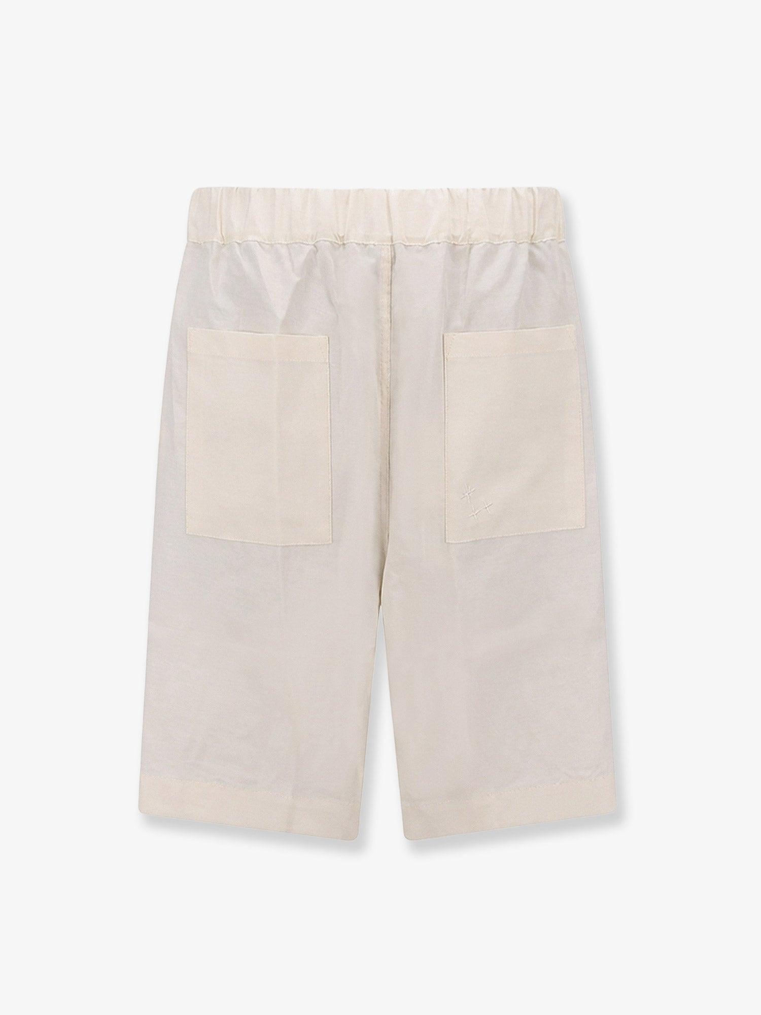 LANEUS Viscose and linen bermuda shorts