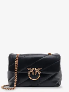 Love Puff Classic matelassé leather shoulder bag - PINKO