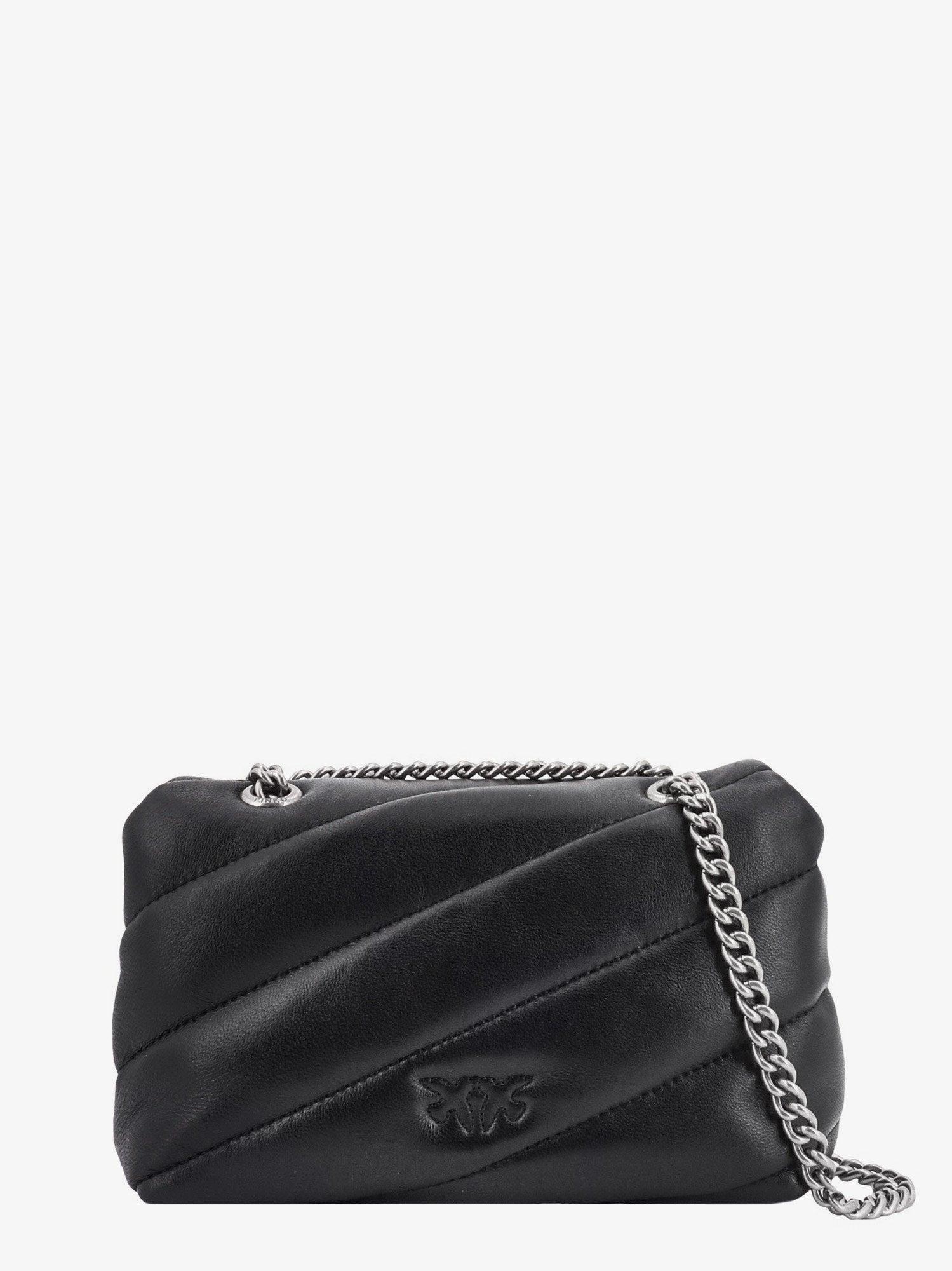PINKO Love Puff Mini Quilted Leather Crossbody Bag