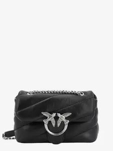PINKO Love Puff Mini Quilted Leather Crossbody Bag