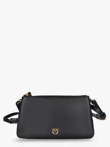 PINKO Baby Love Bag One Slouchy Leather Crossbody Bag