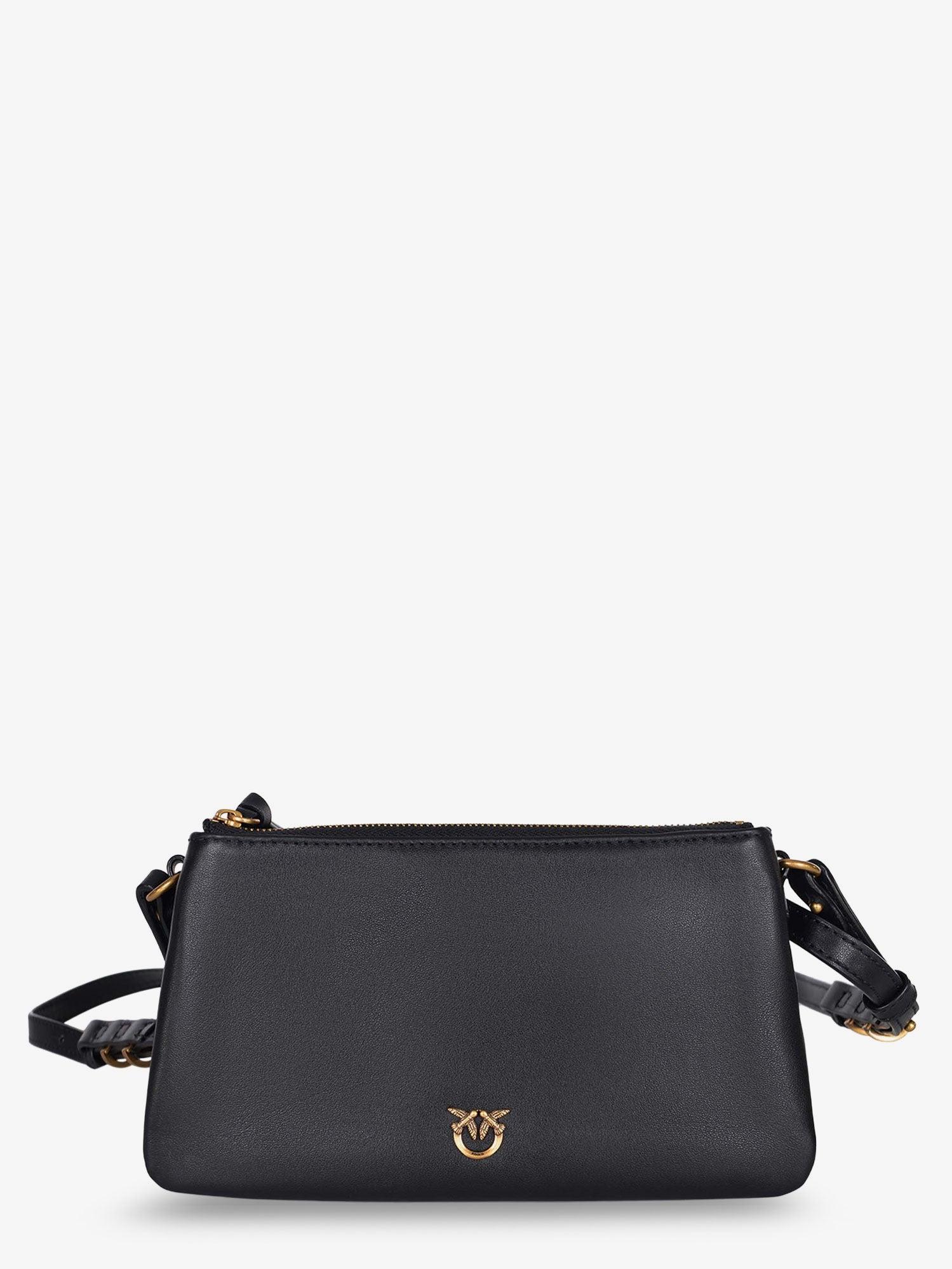 PINKO Baby Love Bag One Slouchy Leather Crossbody Bag