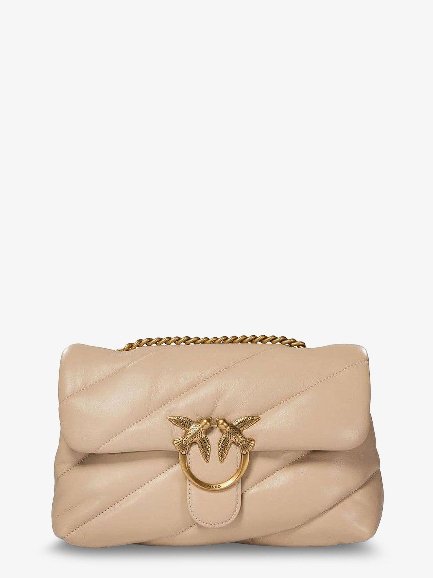 PINKO Love Puff Classic Quilted Leather Crossbody Bag