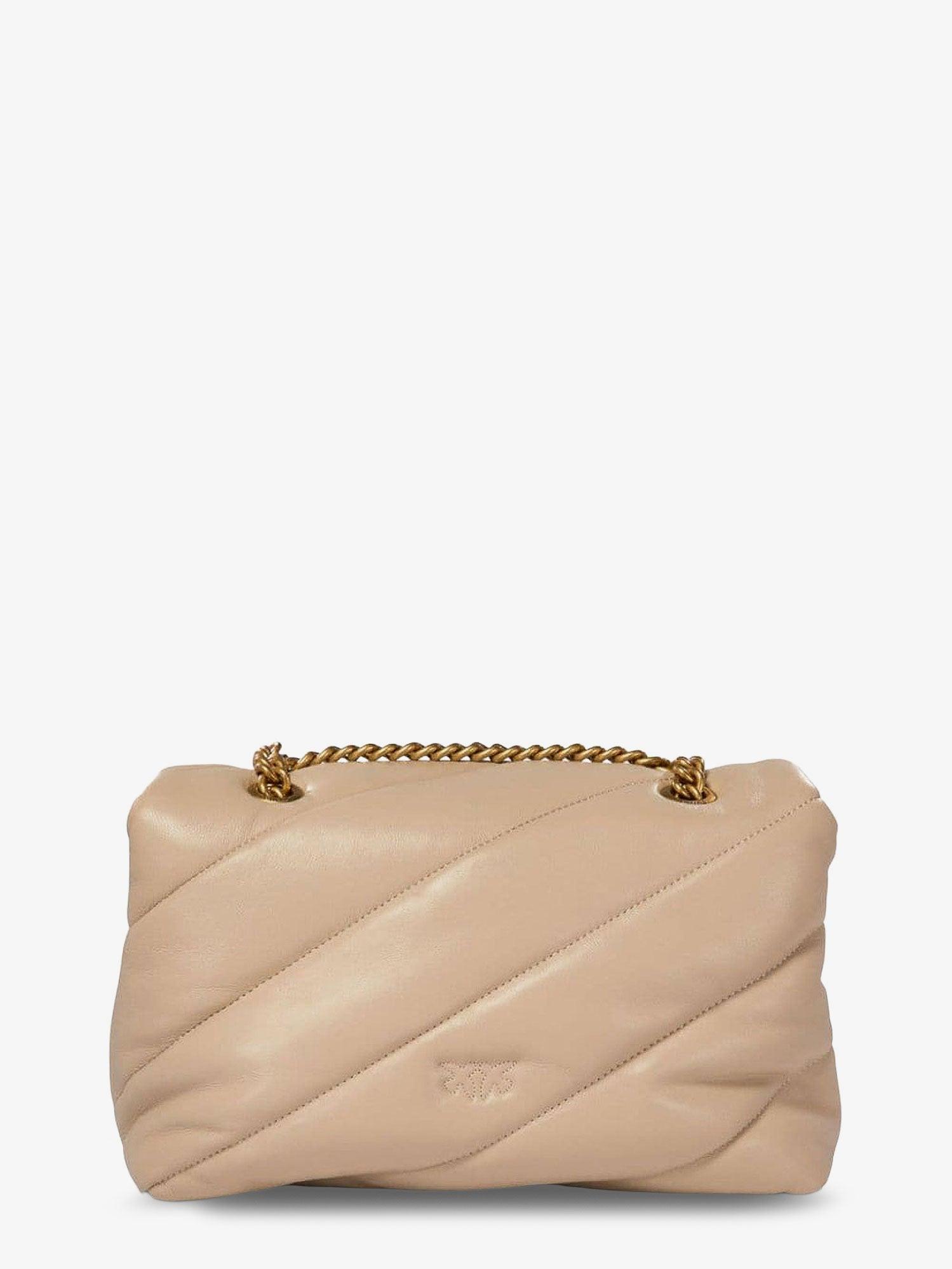 PINKO Love Puff Classic Quilted Leather Crossbody Bag