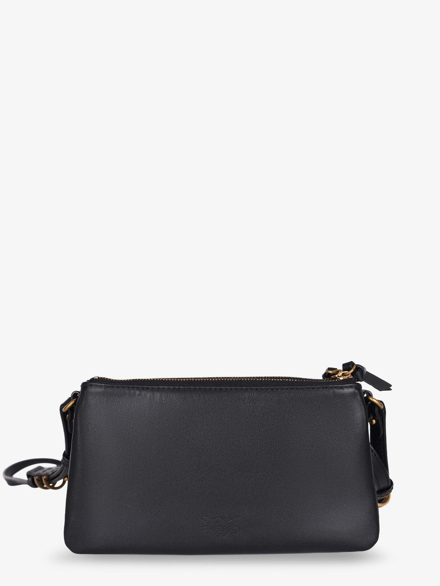 PINKO Baby Love Bag One Slouchy Leather Crossbody Bag