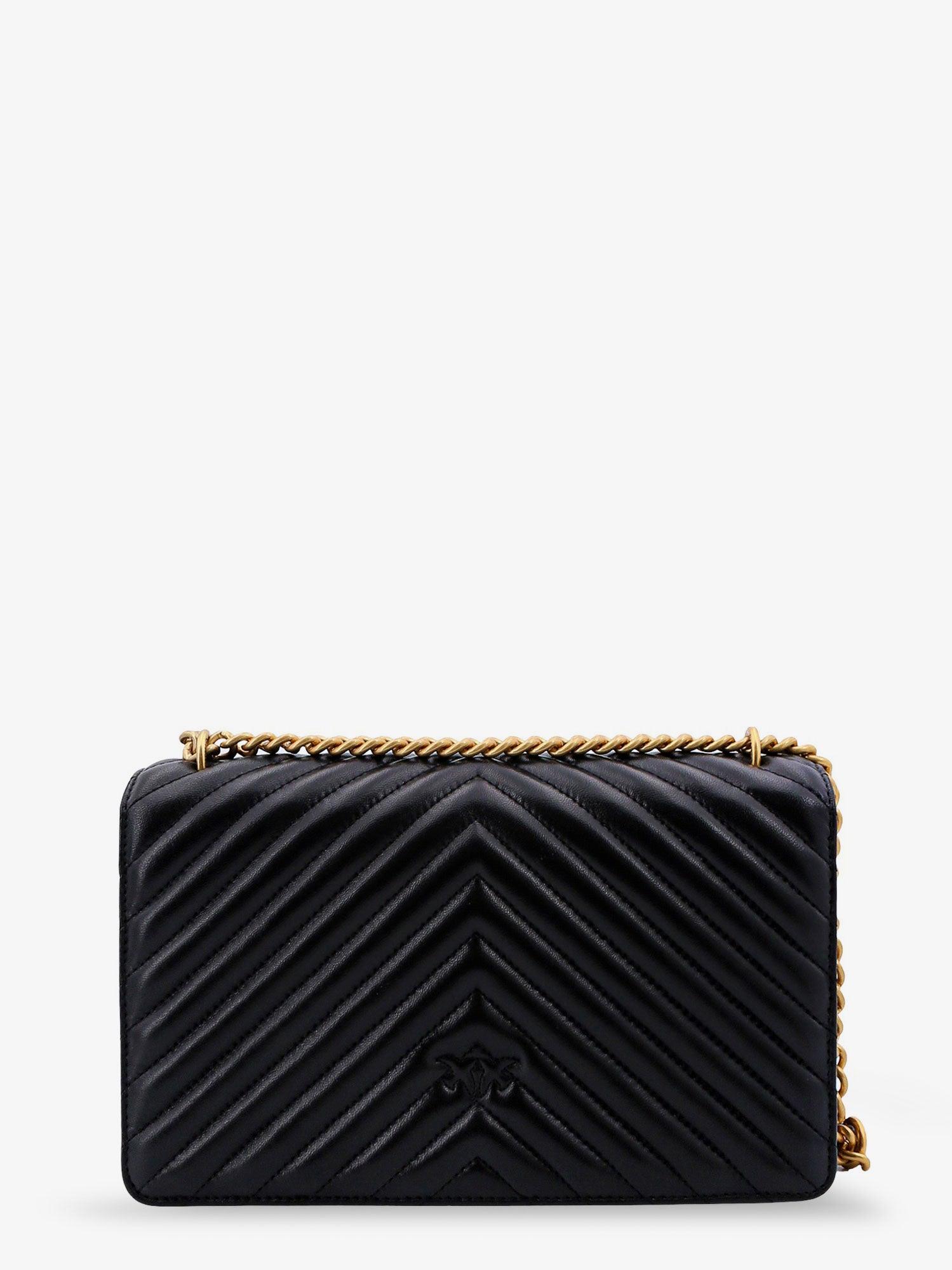 PINKO Love One quilted leather crossbody bag