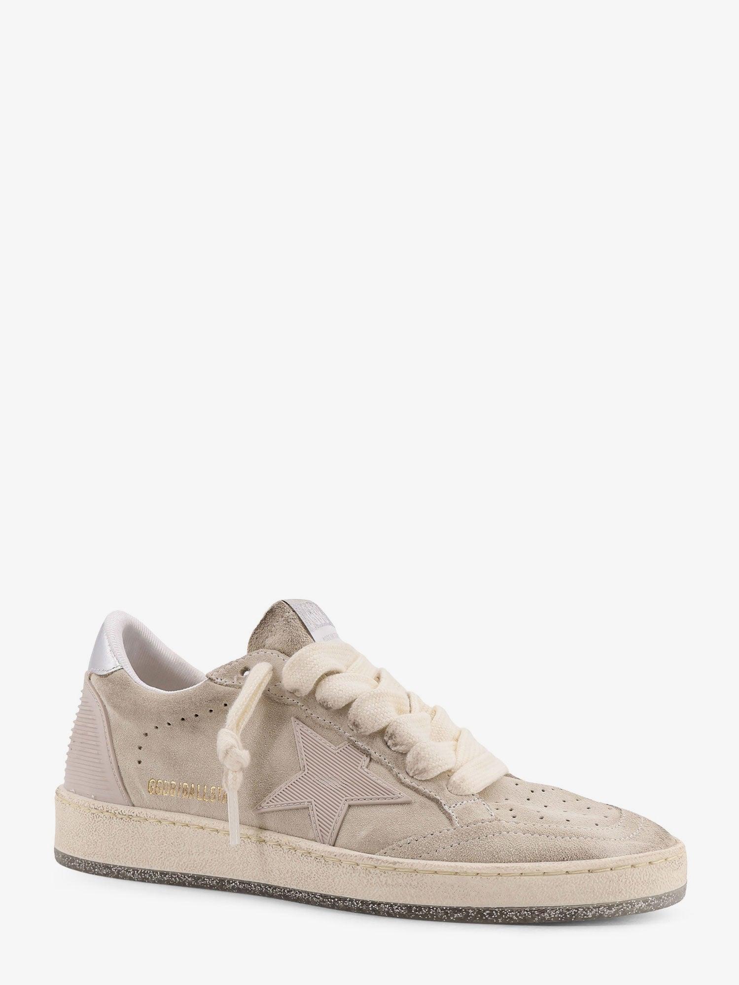 GOLDEN GOOSE DELUXE BRAND Ballstar Suede Sneakers with Logo Patch on the Side