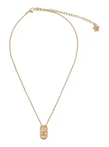Versace Gold-colored Necklace With Medusa Head Pendant