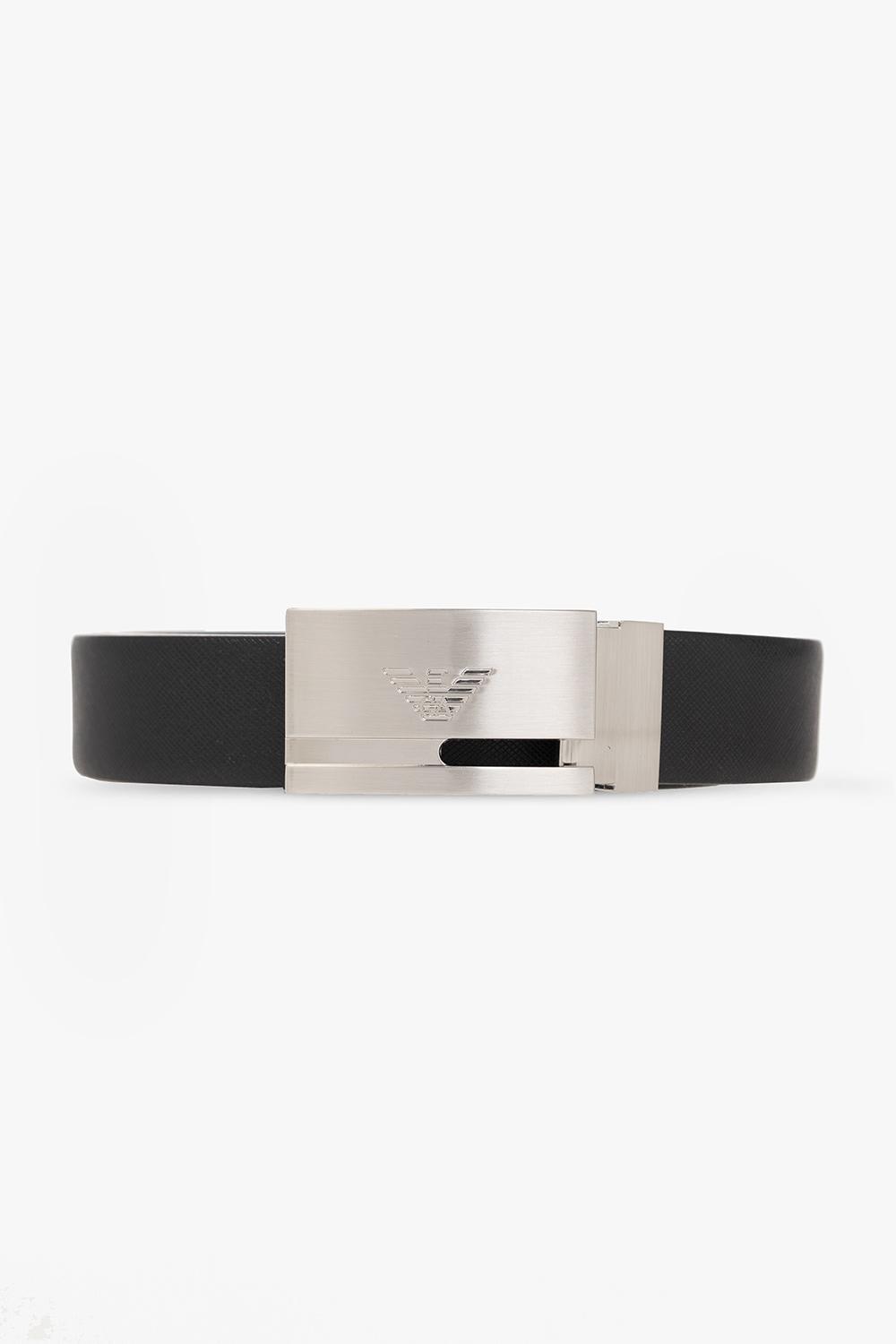 Giorgio Armani Reversible Belt With Interchangeable Buckles