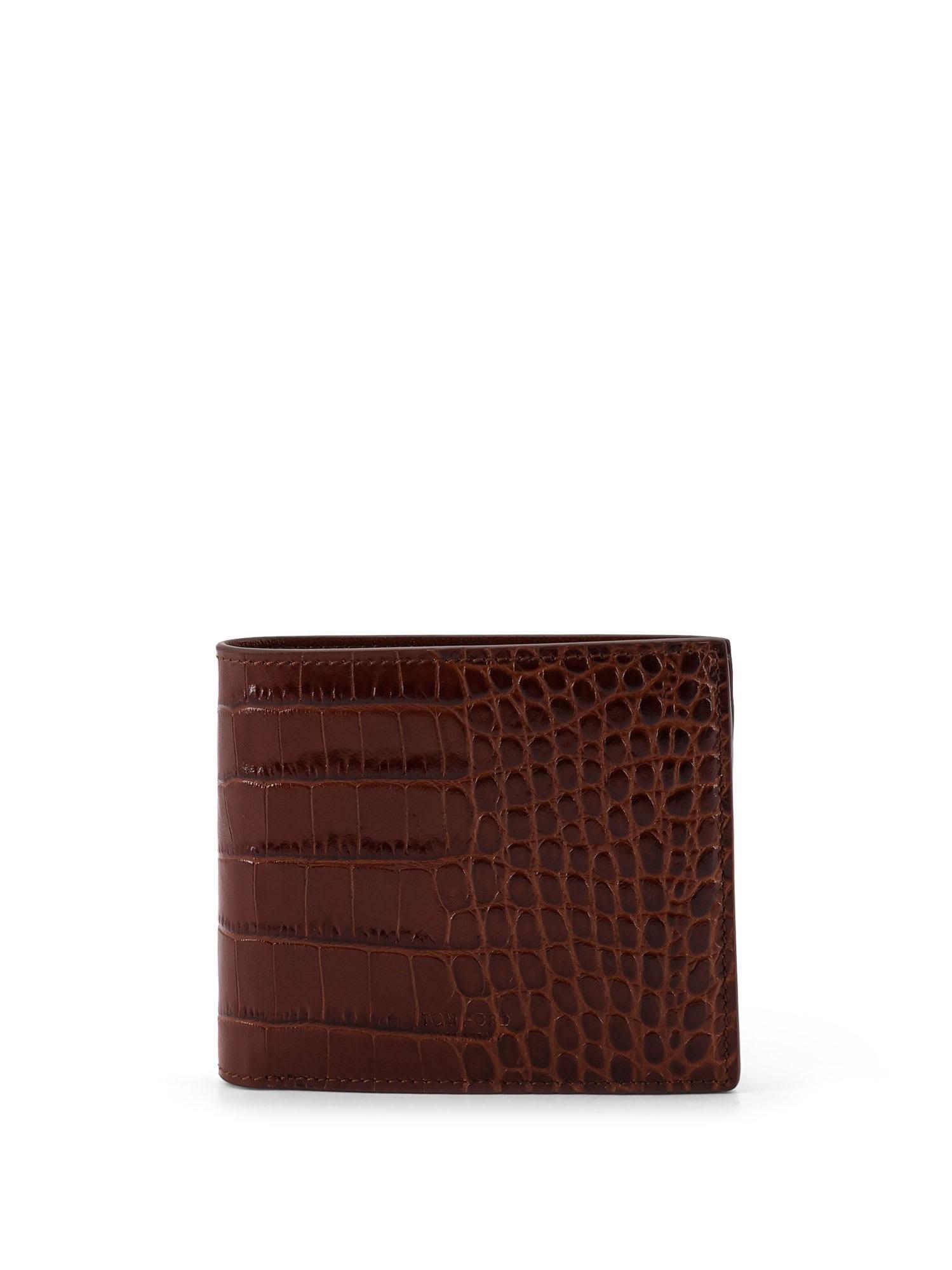 Tom Ford Croco Print Leather Wallet