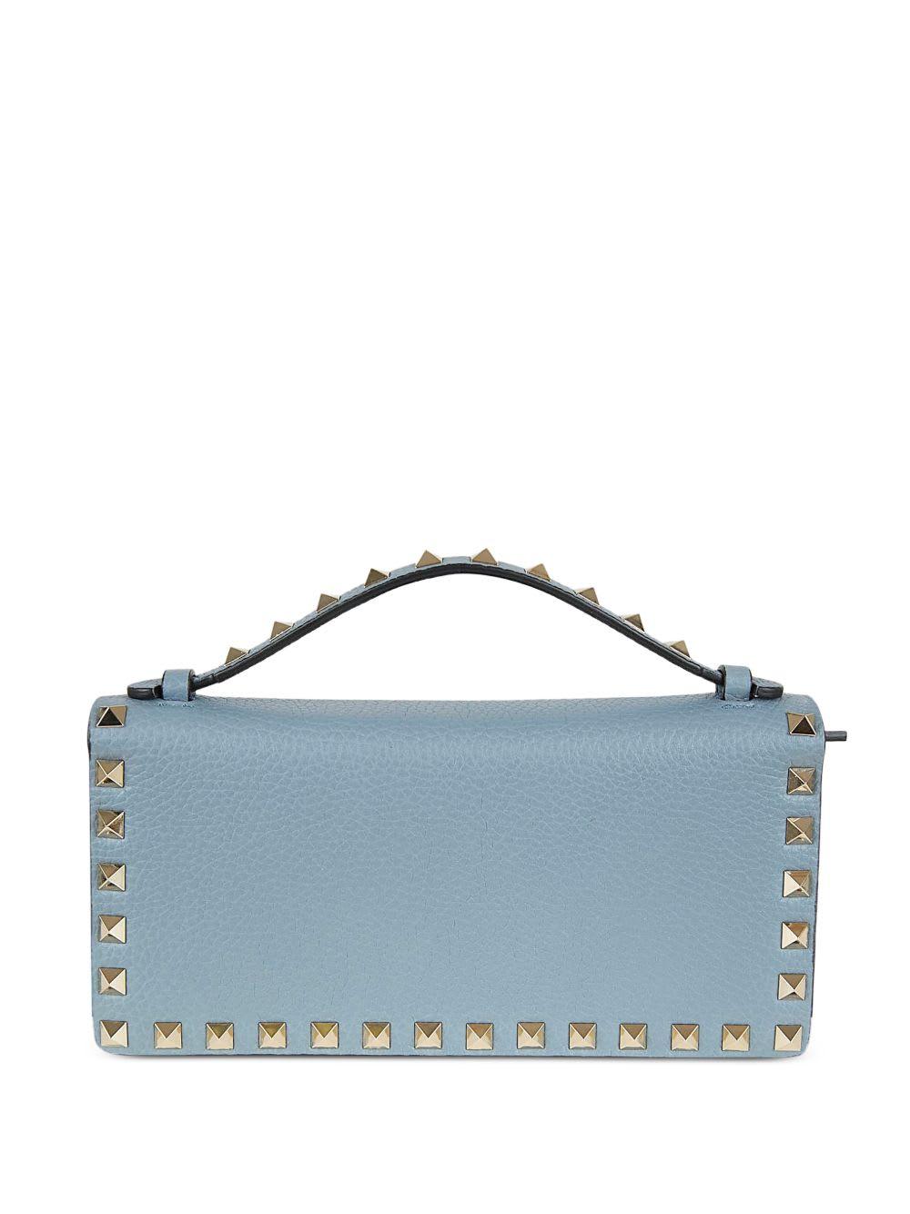 Valentino Garavani Rockstud Leather Wallet On Chain