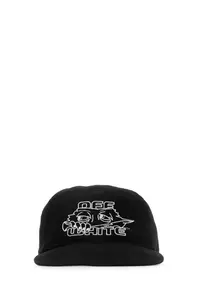 Off-White Black Cotton Baseball Cap