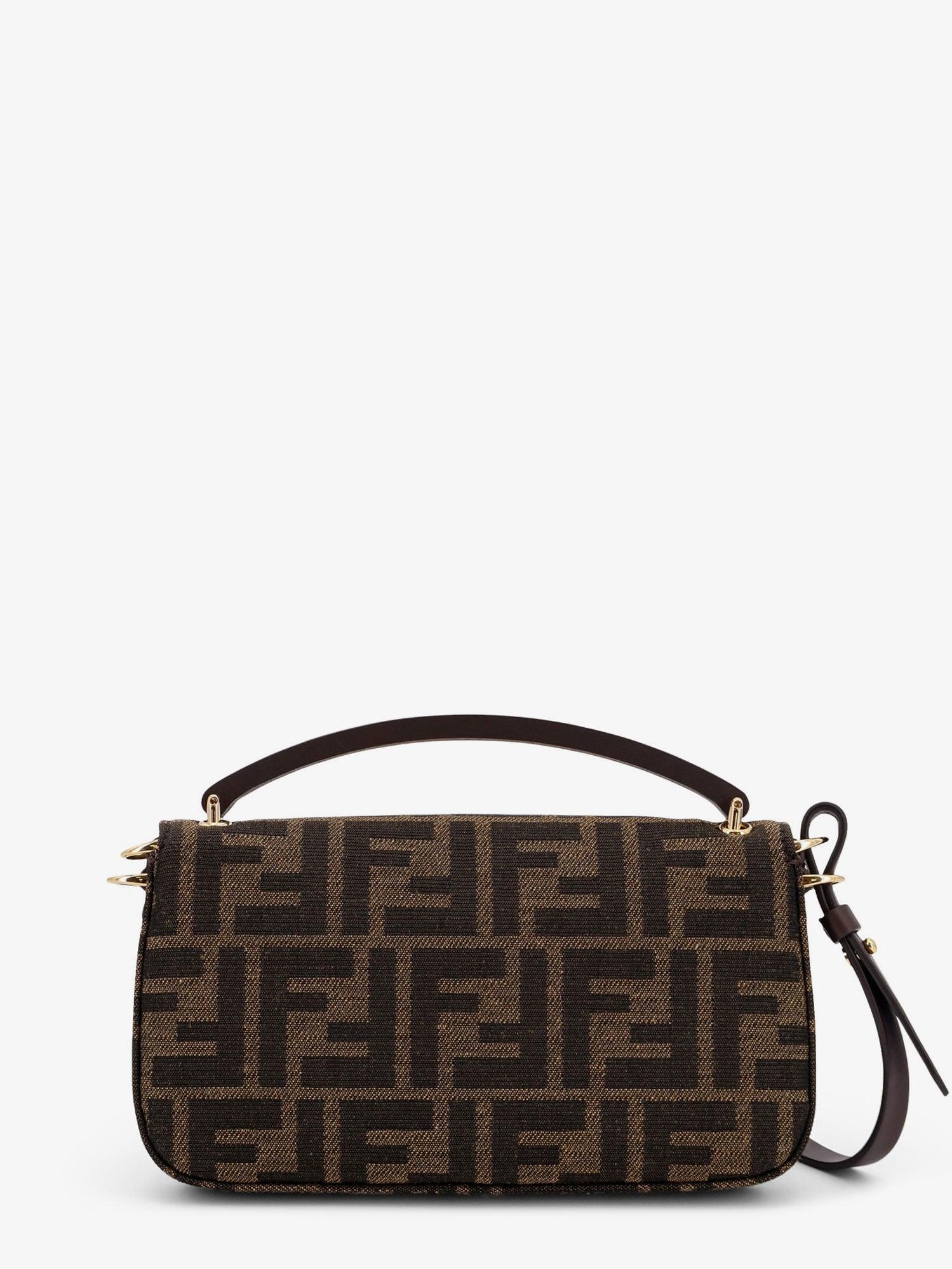 Fendi Phone Baguette FF Jacquard fabric crossbody bag