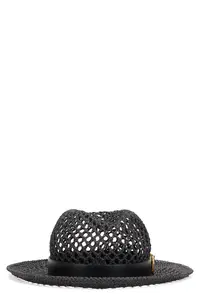 Valentino Garavani Black Perforated Hat for a Relaxed Yet Sophisticated Look