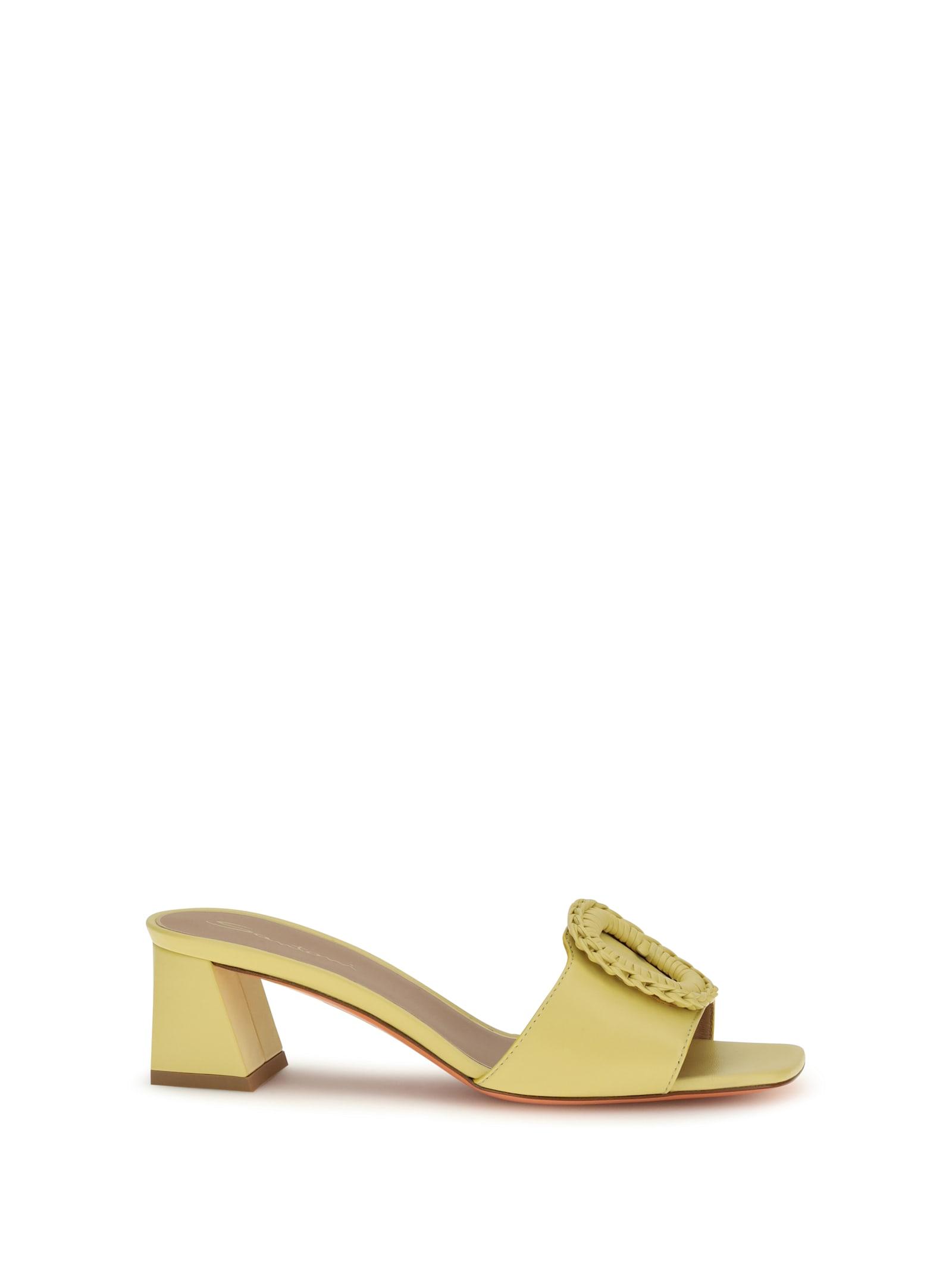 Santoni Leather Sandals Mules