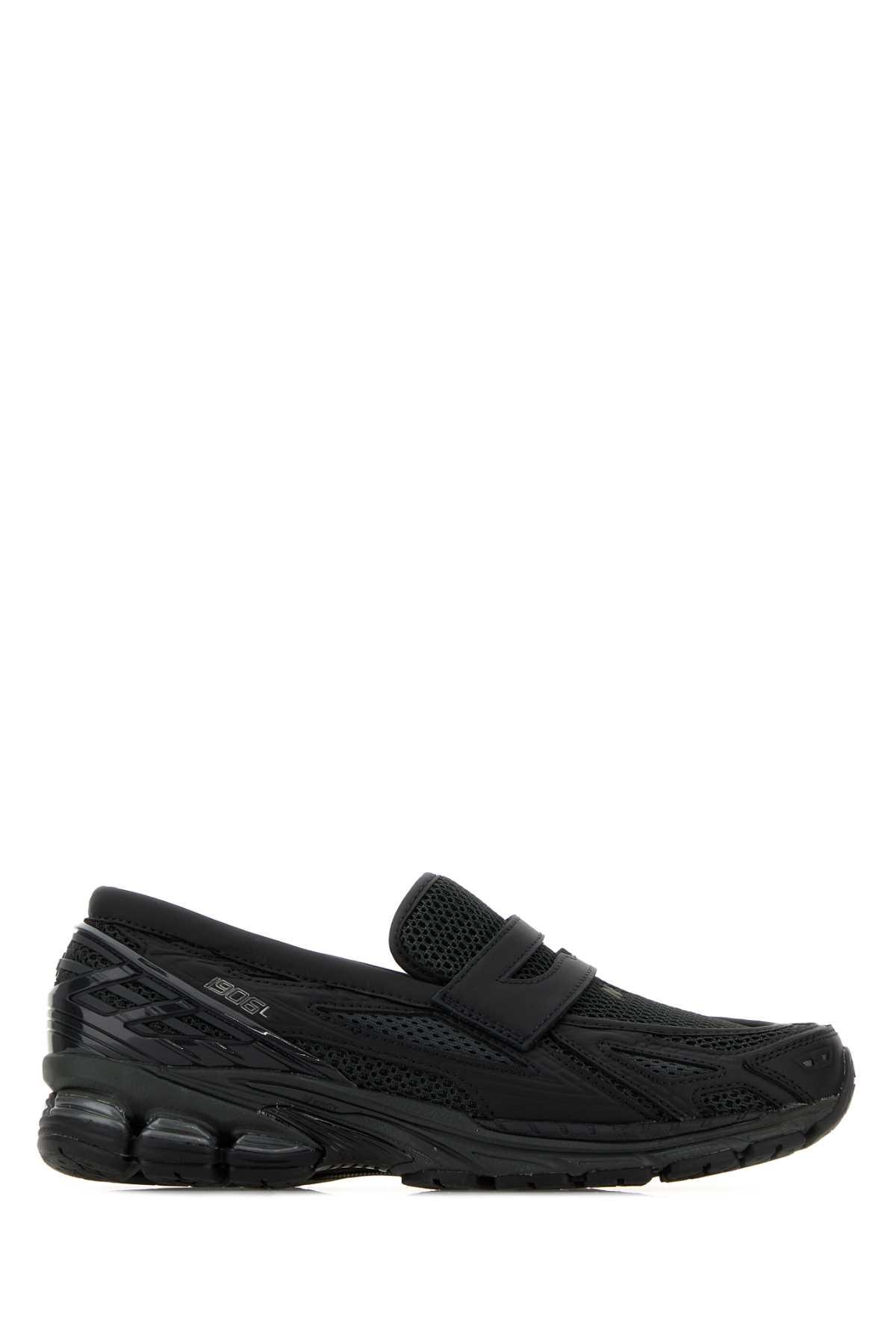New Balance Black Mesh Loafers