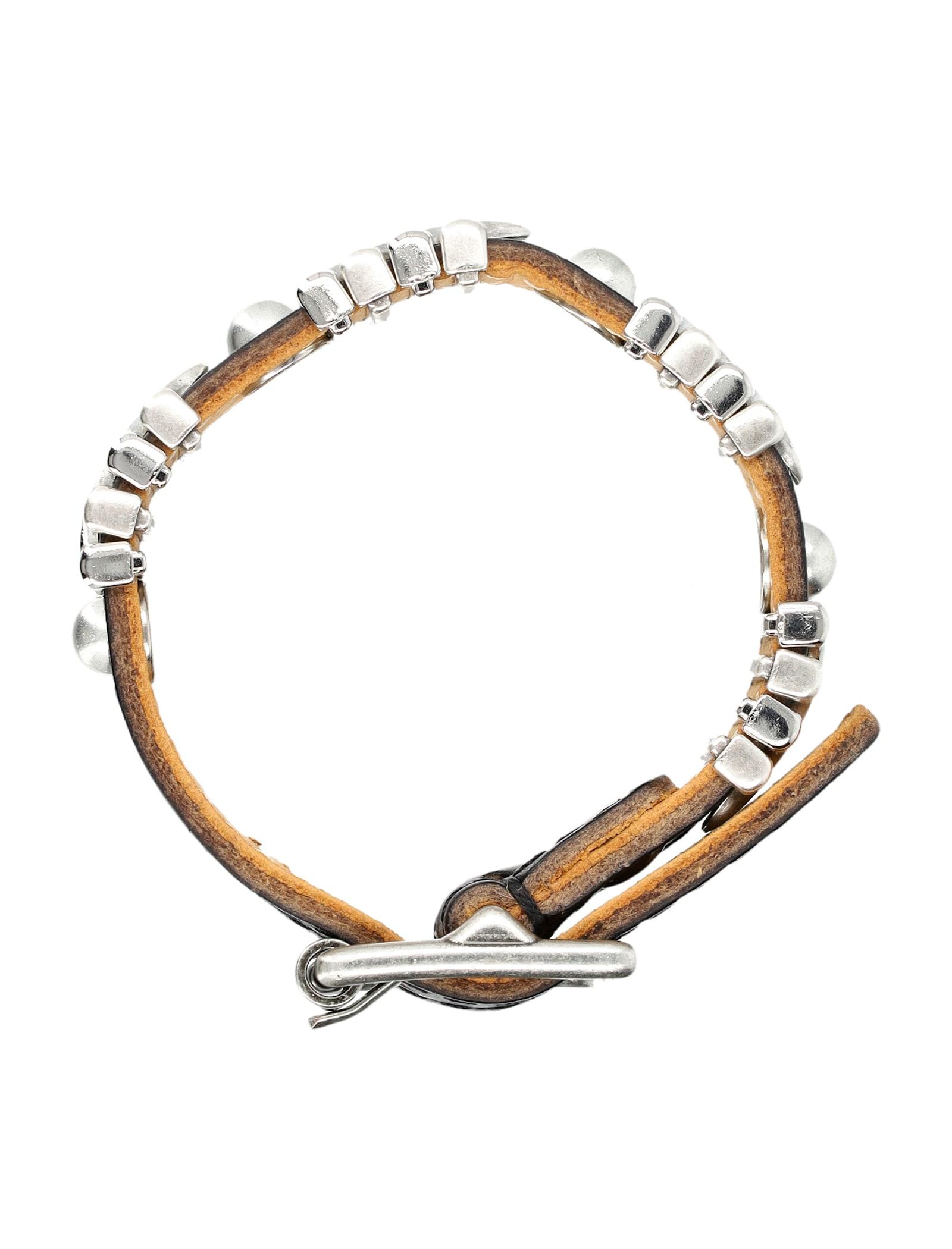OUR LEGACY Wave Bracelet In Leather