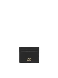 Valentino Garavani Vlogo Signature Leather Card Holder